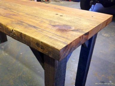 Condo Size Reclaimed Wood Farm Table 3